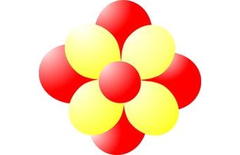 Balónky kytka červeno-žlutá