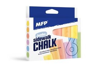 křídy M chodníkové kulaté 6 ks mix barev - krabička 6320134