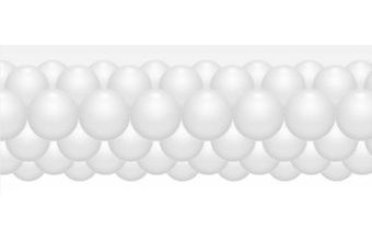 Balónková girlanda bílá 3 m