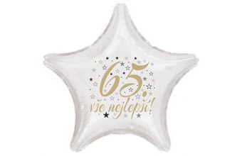 65. narozeniny balónek hvězda