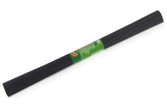 KREPOVÝ PAPÍR ČERNÝ 200 x 50 cm