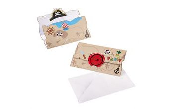 Piráti pozvánky na party 8 ks