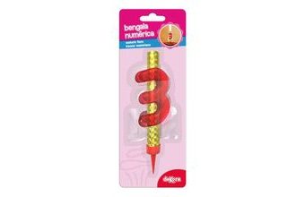 Dortová fontána s číslem 3