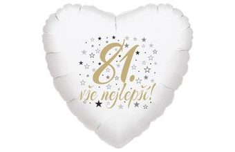 81. narozeniny balónek srdce