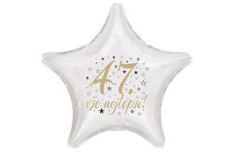 47. narozeniny balónek hvězda