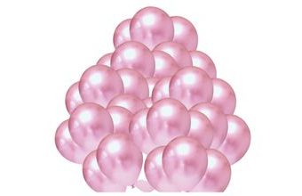 Balónky chromové světle růžové 50 ks 30 cm