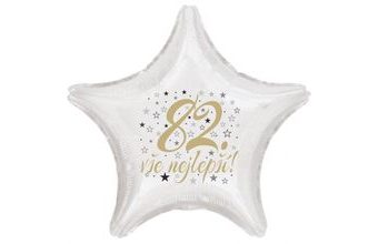 82. narozeniny balónek hvězda