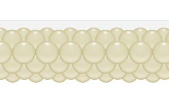 Balónková girlanda vanilková 3 m