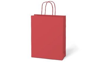 taška dárková T4 kraft 180x230x100 červená 5251219