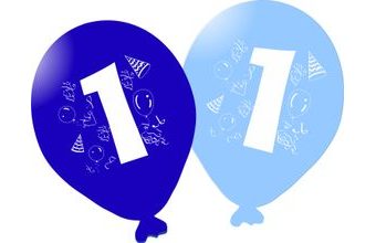 Balonky narozeniny 5ks s číslem 1 pro kluky -