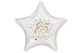 85. narozeniny balónek hvězda