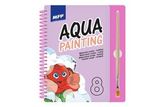 malování vodou 8B - blok 15x22cm se spirálou 8 listů + štětec 5301089