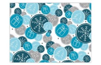 Balící papír vánoční role LUX 5x100x70 cm