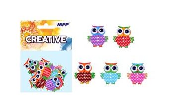 sova 3,5cm/12ks dřevěná 1041736