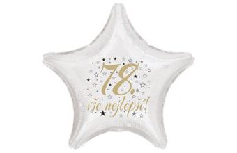 78. narozeniny balónek hvězda