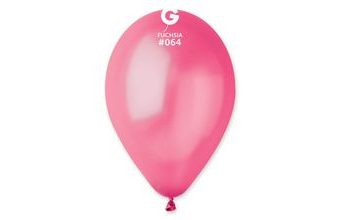 Balonky metalické 100 ks fuchsiové - průměr 26 cm