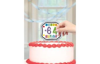 Dekorace na dort k narozeninám s číslem