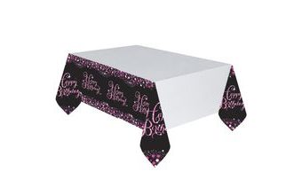 Ubrus narozeniny pink 120 cm x 180 cm