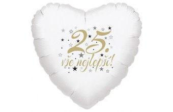 25. narozeniny balónek srdce