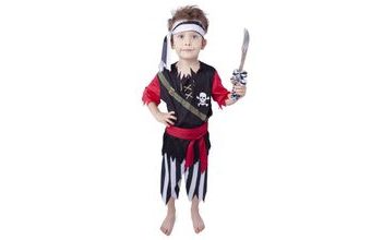 karnevalový kostým pirát s šátkem vel. S