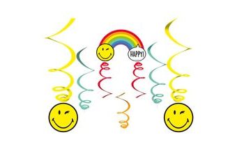 Smiley World závěsné dekorace 6 ks 130 cm