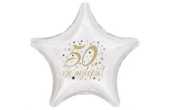 50. narozeniny balónek hvězda