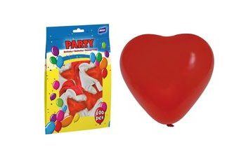 balónek nafukovací srdce 30cm mix 8000109