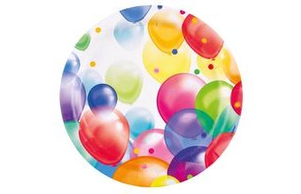 Talíře balónky 8 ks 22,8 cm Amscan