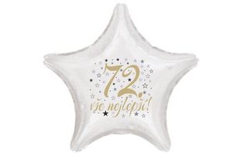 72. narozeniny balónek hvězda