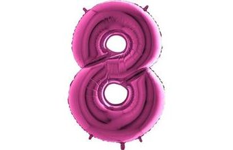 Balón foliový číslice růžová - Pink 115 cm - 8