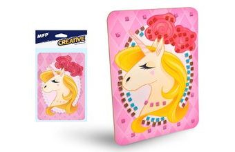 mozaikový set 14,8x21cm glitter Unicorn 5330413