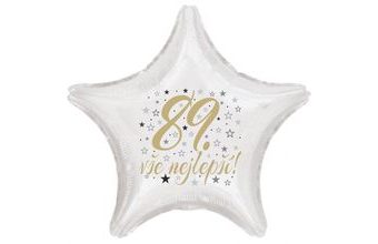 89. narozeniny balónek hvězda