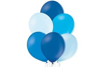Mix modrých balónků 10 kusů