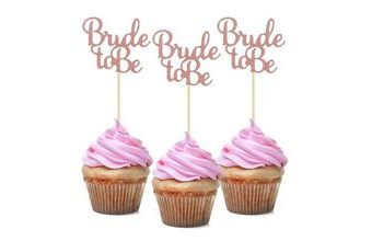 Zapichovátka do cupcaku - Bride To Be - Rozlučka se svobodou - 12 ks