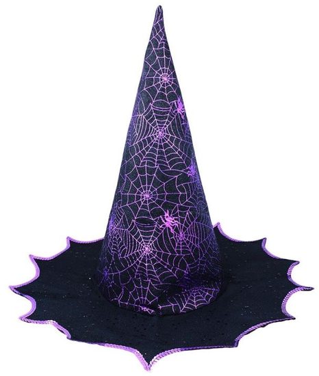 Klobouk čarodejnice/halloween fialový