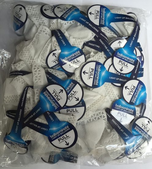 LED světlo do balónku bílé 50 ks