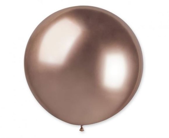 Balónek chromovaný 80 cm - lesklý růžovozlatý ( rosegold) 1KS