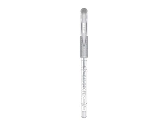 gelové pero kus GLITTER GG1038 - silver, stříbrná 6000924
