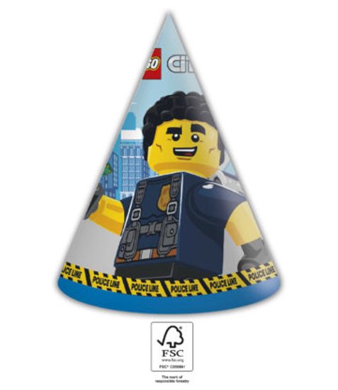 Lego City čepičky 6 ks