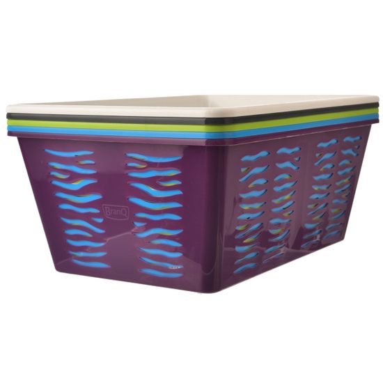 Košík plastový  ZEBRA 36,4x25,x14,5 cm