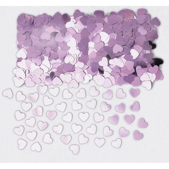 Konfety srdíčka světle růžové 14 g