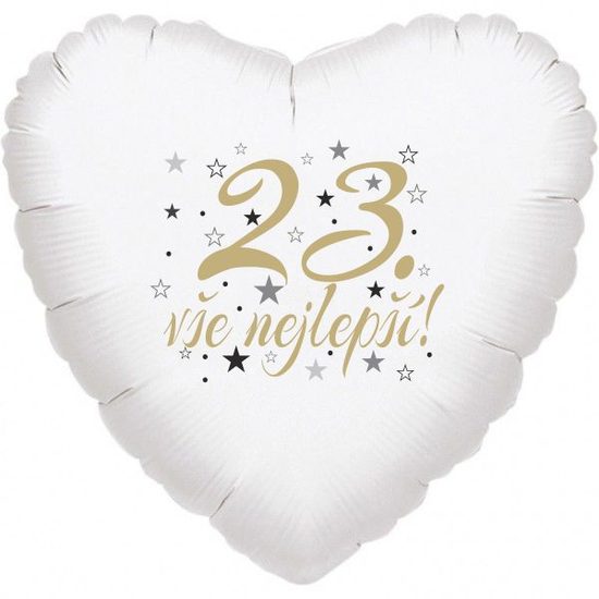 23. narozeniny balónek srdce Balonky.cz