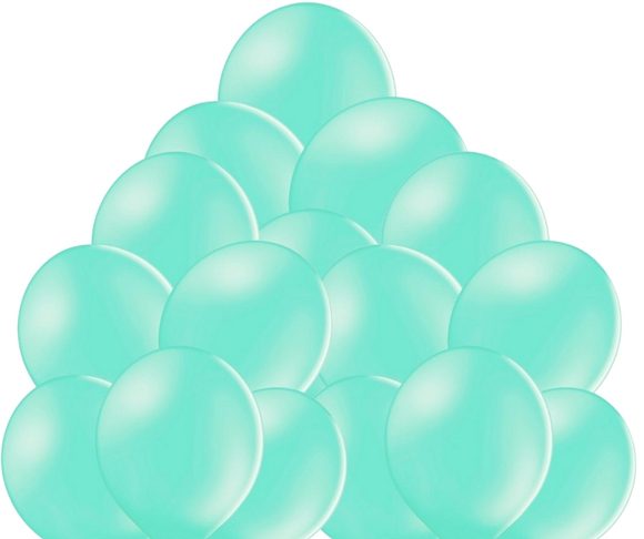 Balónky zelené mint 446 - 50 kusů