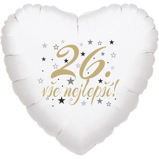 26. narozeniny balónek srdce