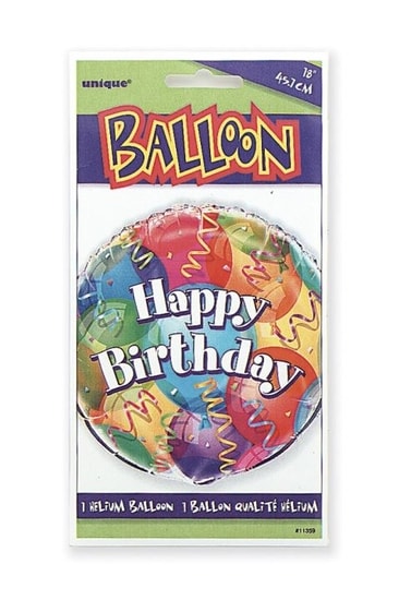 Foliový balón 45 cm Happy Birthday