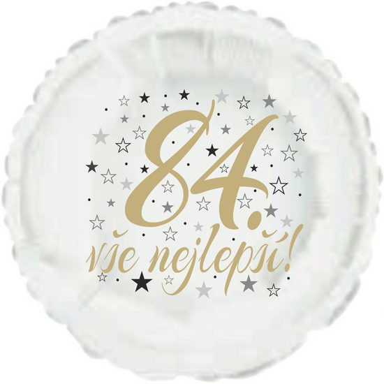 84. narozeniny balónek kruh