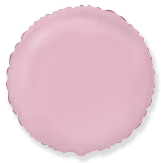 Balón foliový 45 cm Kulatý pastelově růžový