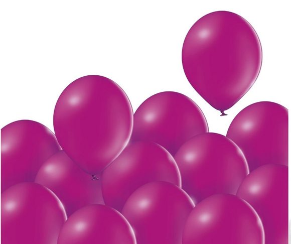 Balónky fuchsie tmavá 441 - 100 kusů