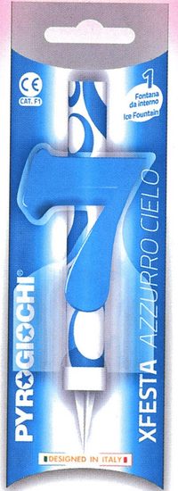 Dortová fontána číslo 7 modrá