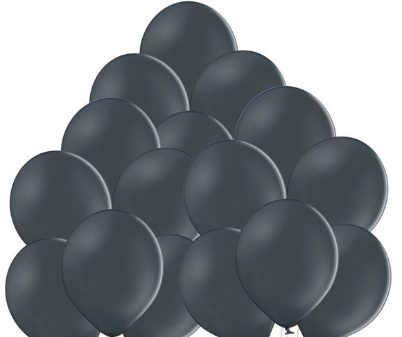 Balónky tmavě šedé 151 - 50 kusů